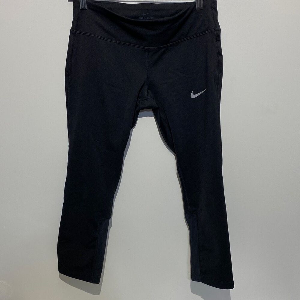 Nike Dri-Fit Women's Athletic High Rise Leggings Black Size M‎